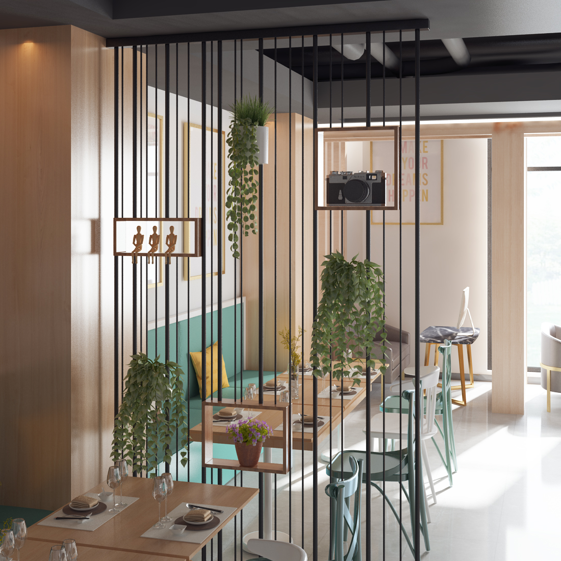 北欧餐厅置物架工业风装饰绿植架镂空隔断 铁艺屏风书架金属酒吧在类目 商业/办公家具, 办公家具, 屏风隔断, 办公屏风/隔断中 - 来自Buy2taobao.com提供专业的淘宝代购服务