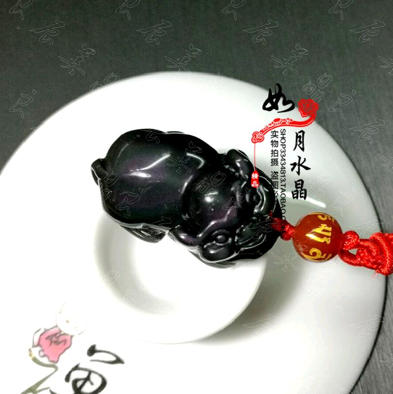 亥年开光2019年生肖猪吉祥物 新款黑曜石彩虹眼承2019款8在类目 3C数码配件, 手机配件, 手机饰品, 手机挂件/手机链中 - 来自Buy2taobao.com提供专业的淘宝代购服务