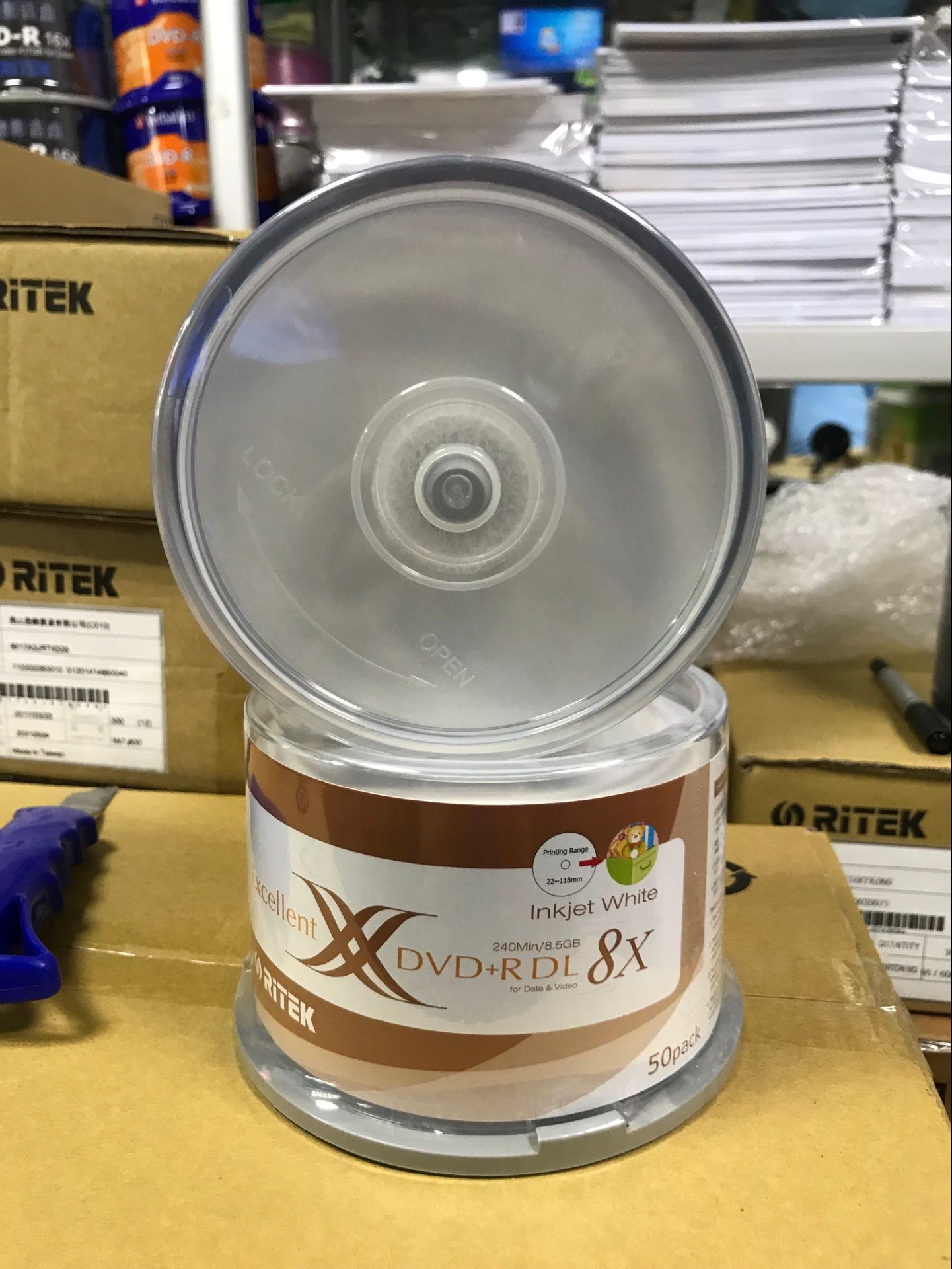 铼德双X光盘可打印DVD+R DL D9 8速 大容量 8.5G 50片刻录光盘|msdalam kategori peralatan pejabat/Supplies/Perkhidmatan yang berkaitan, Membakar cakera kelas storan, cakera - dari Buy2taobao.com untuk memberikan perkhidmatan ejen Taobao profesional membeli