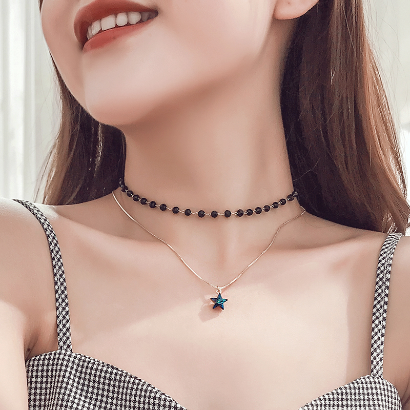 the republic of korea fashion star Necklace choker Necklace Simplicity double-deck clavicle sexy Sen family Retro Neck chainsin the Accessories/Fashion Jewelry, Pendant/Pendant category - from Buy2taobao.com to provide professional Taobao agent buy service
