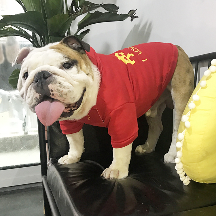 我爱中国卫衣英国斗牛犬法斗恶霸犬巴哥胖狗狗宠物狗狗衣服适用在类目 宠物/宠物食品及用品, 宠物服饰及配件, 宠物服装/雨衣中 - 来自Buy2taobao.com提供专业的淘宝代购服务