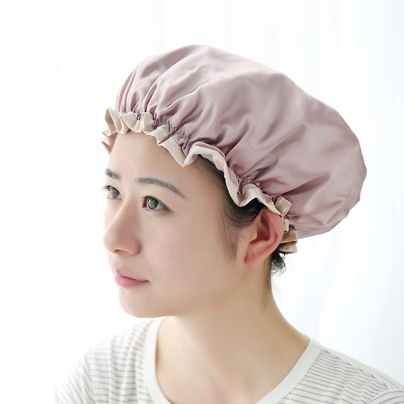 Shower cap waterproof adult Female models shower Long take a shower Bath Headgear kitchen Hat Lampblack ladyin the Family/Personal Cleaning Tools , Personal care cleaning appliances , Shower cap category - from Buy2taobao.com to provide professional Taobao agent buy service