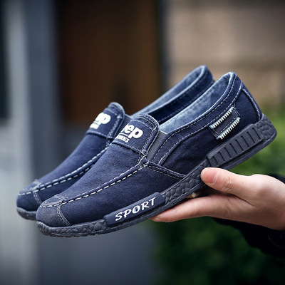 平底帆布鞋男透气板鞋休闲软底老北京布鞋2018新款防臭工作鞋单鞋