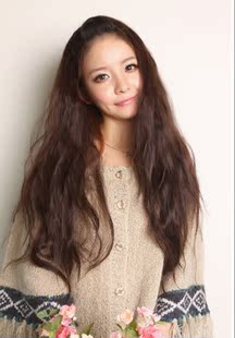 玉米烫短发长发<em>蓬松发型</em> 假发长卷半头套假发