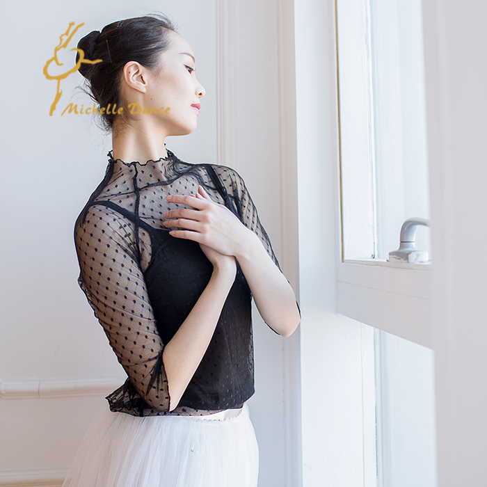 MichelleDance 高领网眼中袖芭蕾上衣2019|ruв категории движение/йога/фитнес/фанаты товаров, танец/аэробика/гимнастика, балет, балет одежды - от Buy2taobao.com для оказания профессиональной услуги покупки агента Taobao