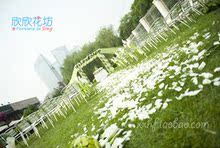 A06花瓣路 白色马蹄莲主题设计 北京婚礼 婚庆场地布置装饰套装