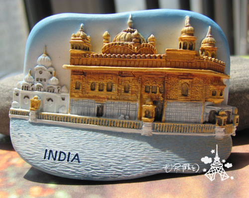 world Travel? Anniversary Refrigerator sticker India Golden Palace Amritsar Jin Temple Collectionin the Home accessories , Stickers , Refrigerator magnetic stickers category - from Buy2taobao.com to provide professional Taobao agent buy service