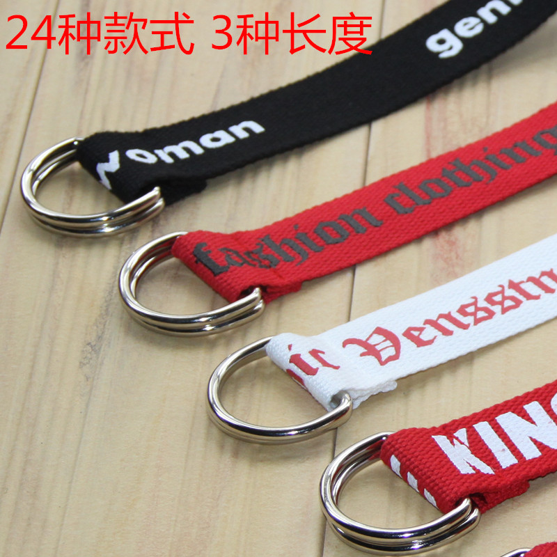 Boys and girls Double ring buckle canvas belt Versatile decorate letter Waist belt Simplicity Embroidery Dress High Streetin the Accessories/Leather belt/Hat/Muffler , Belt/Leather belt/Yaolian category - from Buy2taobao.com to provide professional Taobao agent buy service