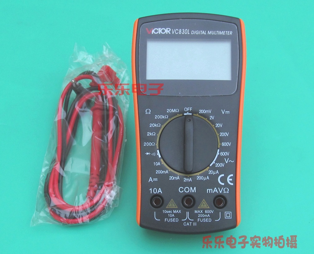 包邮 胜利万用表 VC830L 带表笔电池 蜂鸣 袖珍电子制作仪表在类目 五金/工具, 仪器仪表, 万用表中 - 来自Buy2taobao.com提供专业的淘宝代购服务