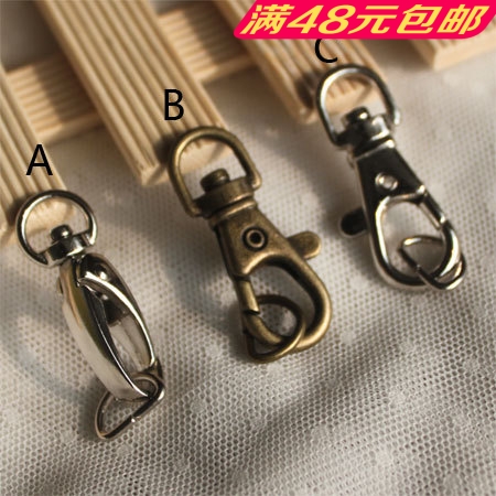 Cinnamon silvery trumpet Lobster clasp internal diameter 1cm manual DIY Luggage and luggage Banding Hardware 51 accessoriesin the Accessories/Leather belt/Hat/Muffler , Shoes and bags/Belt Accessories , Bag Accessories , Bail category - from Buy2taobao.com to provide professional Taobao agent buy service
