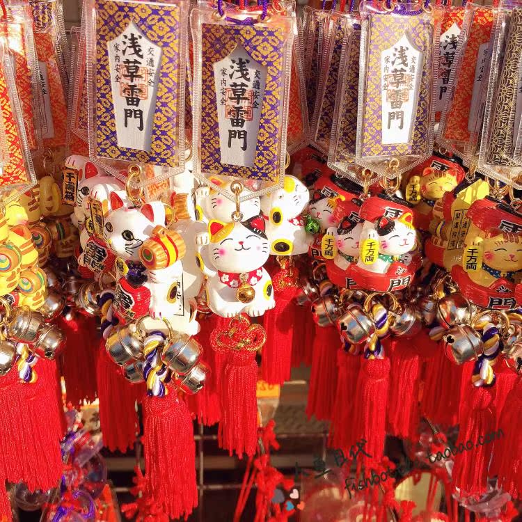 包邮 日本浅草寺御守招财猫汽车挂件挂饰 后视镜吊坠车饰车内饰品在类目 3C数码配件, 手机配件, 手机饰品, 手机挂件/手机链中 - 来自Buy2taobao.com提供专业的淘宝代购服务