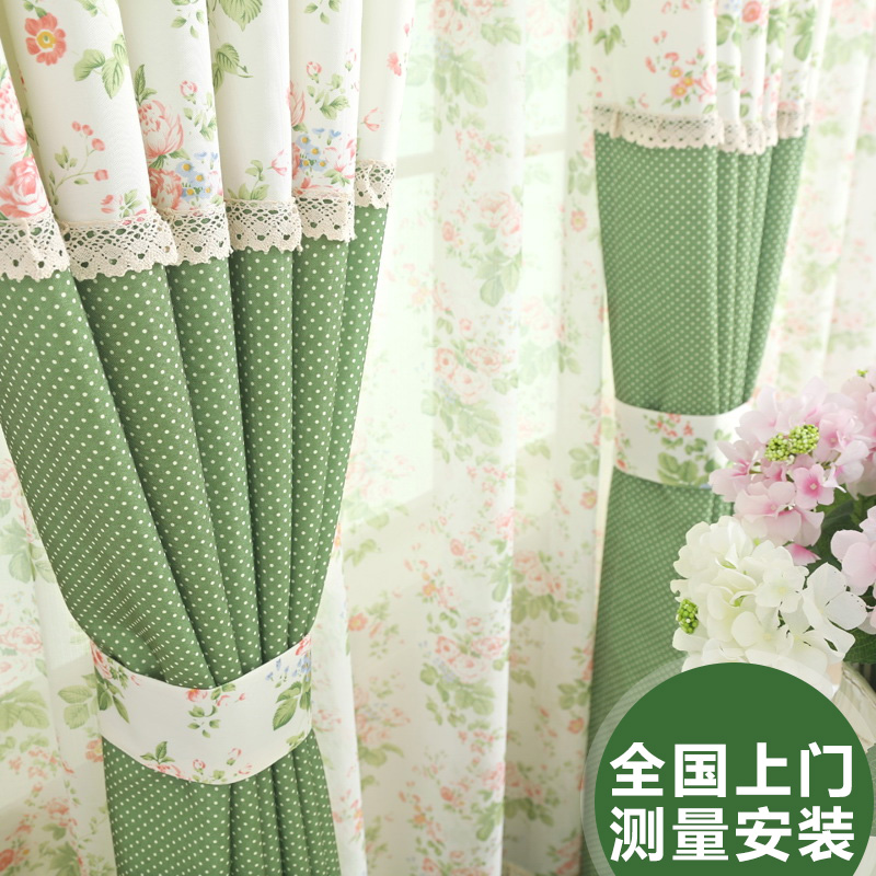 【含加工】布蝶轩 成品窗帘碎花定制飘窗清新田园韩式卧室 春色在类目 居家布艺, 窗帘门帘及配件, 定制窗帘中 - 来自Buy2taobao.com提供专业的淘宝代购服务