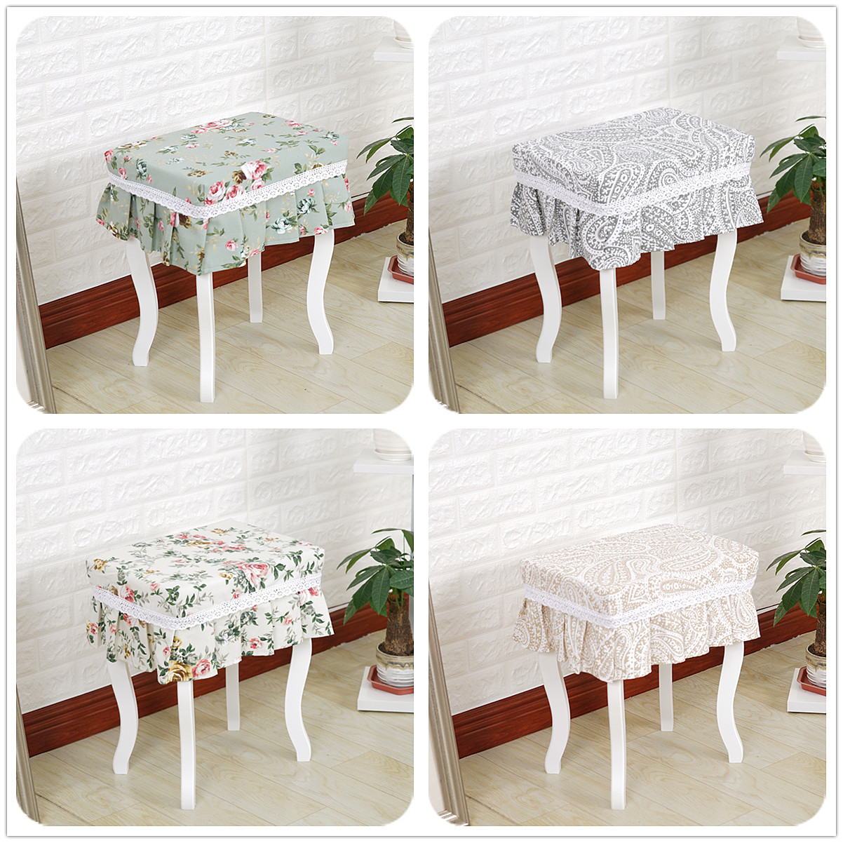 Cotton canvas Fangdeng Cover Piano stool sets Makeup stool sets Stools sets Bench cover Seat covers Customizedin the Home Fabric , Table cloth , Wallpaper/Table flag/Table and chair sets/Cushion category - from Buy2taobao.com to provide professional Taobao agent buy service