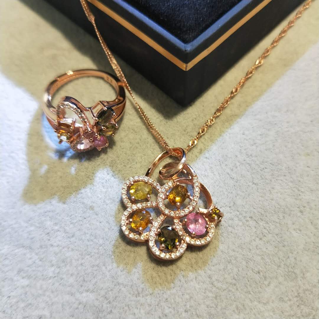 香港安伯曼碧玺戒指項鏈套裝在類目 飾品/流行首飾/時尚飾品新, 項鍊中 - 來自Buy2taobao.com提供專業的淘寶代購服務