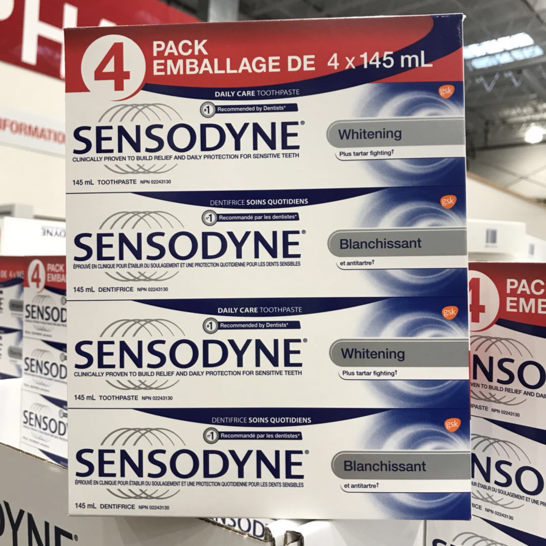 Sensodyne舒適達牙膏145ml*4支裝加拿大直發在類目 洗護清潔劑/衛生巾/紙/香薰, 洗髮沐浴/個人清潔, 口腔護理, 牙膏中 - 來自Buy2taobao.com提供專業的淘寶代購服務