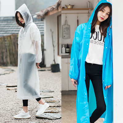 雨衣女长款全身成人便携式电瓶车雨披男加厚外套透明非一次性雨衣