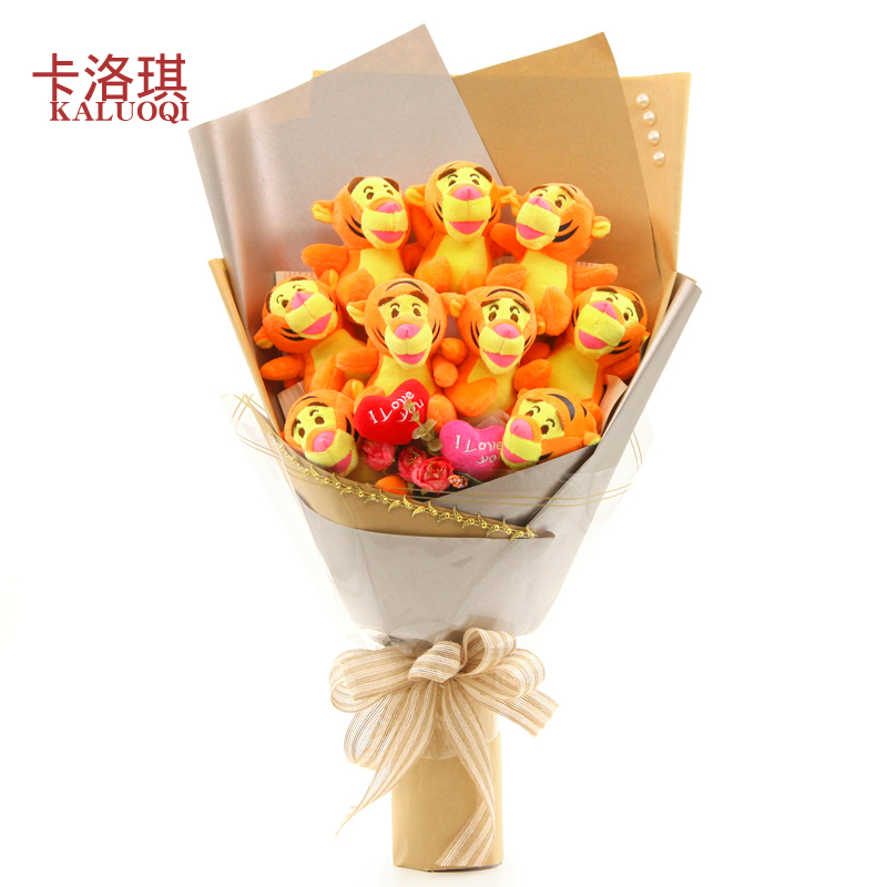卡通花束小虎花束老虎公仔娃娃玩偶花束送老婆女友同学生日礼物|msdalam kategori penghantaran bunga/bunga simulasi/tumbuhan berkebun, kartun bunga/bunga coklat (baru), kartun bunga - dari Buy2taobao.com untuk memberikan perkhidmatan ejen Taobao profesional membeli