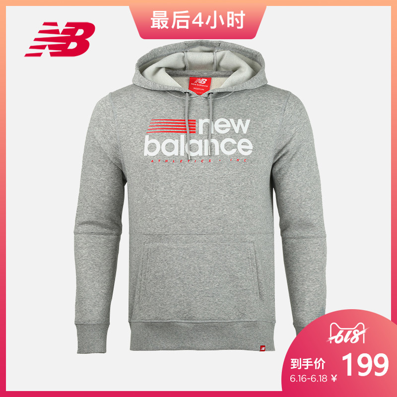 New Balance NB官方男款运动卫衣AMT73591针织上衣休闲服连帽字母|msdalam kategori sukan/pakaian kasual, sweater sukan/pullover - dari Buy2taobao.com untuk memberikan perkhidmatan ejen Taobao profesional membeli
