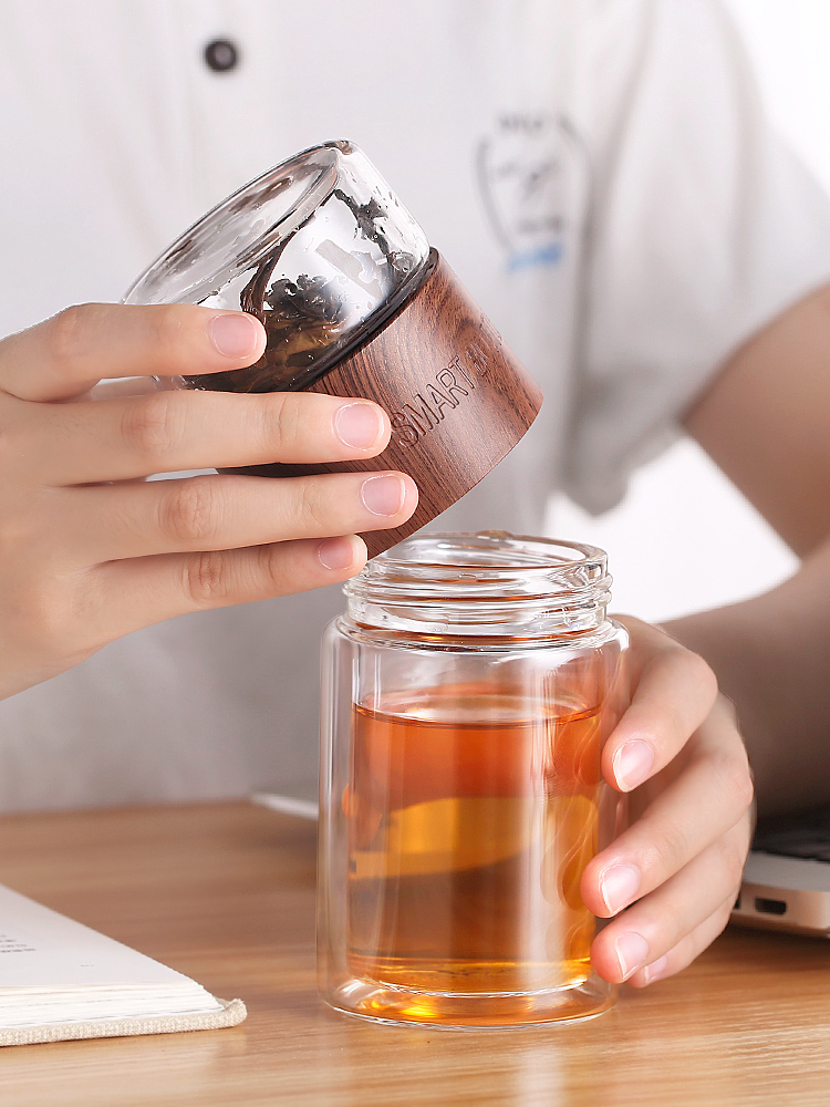 茶水分离泡茶杯男便携双层玻璃保温喝茶叶过滤透明水杯女网红杯子在类目 餐饮具, 杯子/水杯/水壶, 玻璃杯中 - 来自Buy2taobao.com提供专业的淘宝代购服务