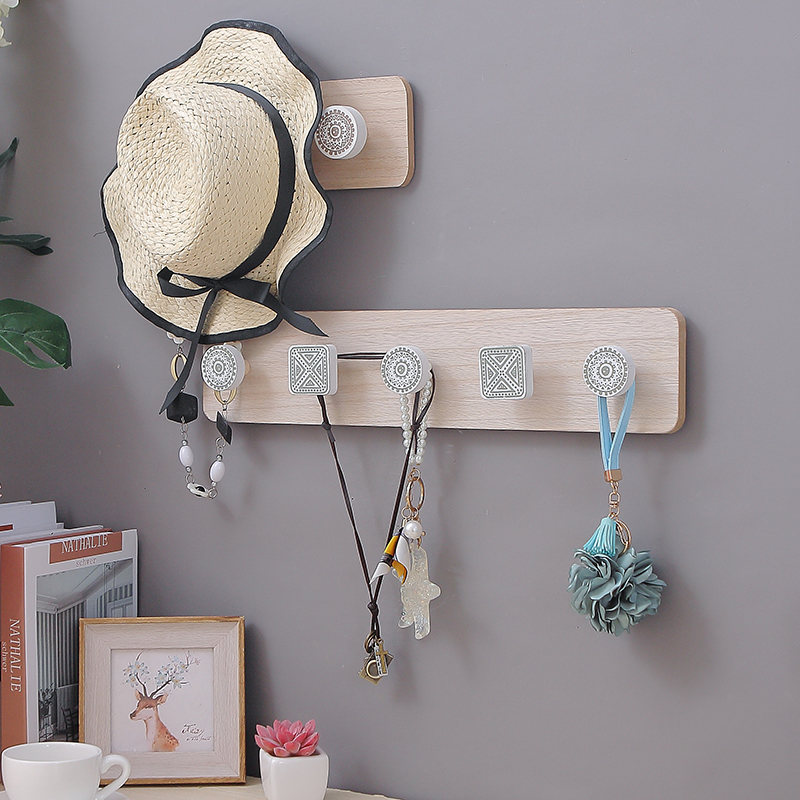 Nordic wall Coat hooks Foyer Entrance Wall hanging Shelf clothes Hooks originality Wall Hooks Punch holesin the Storage consolidation , Family finishing equipment , Hook/Sticky hooks category - from Buy2taobao.com to provide professional Taobao agent buy service