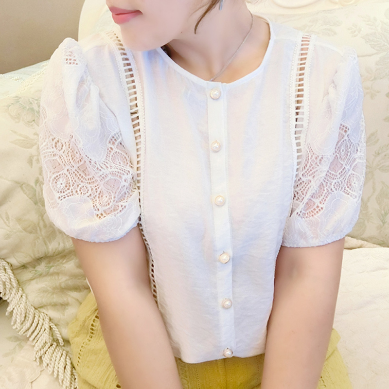 尚瘾糖糖大码女装夏季新款时尚圆领蕾丝镂空宽松上衣短袖T恤3719在类目 女装/女士精品, 大码女装中 - 来自Buy2taobao.com提供专业的淘宝代购服务