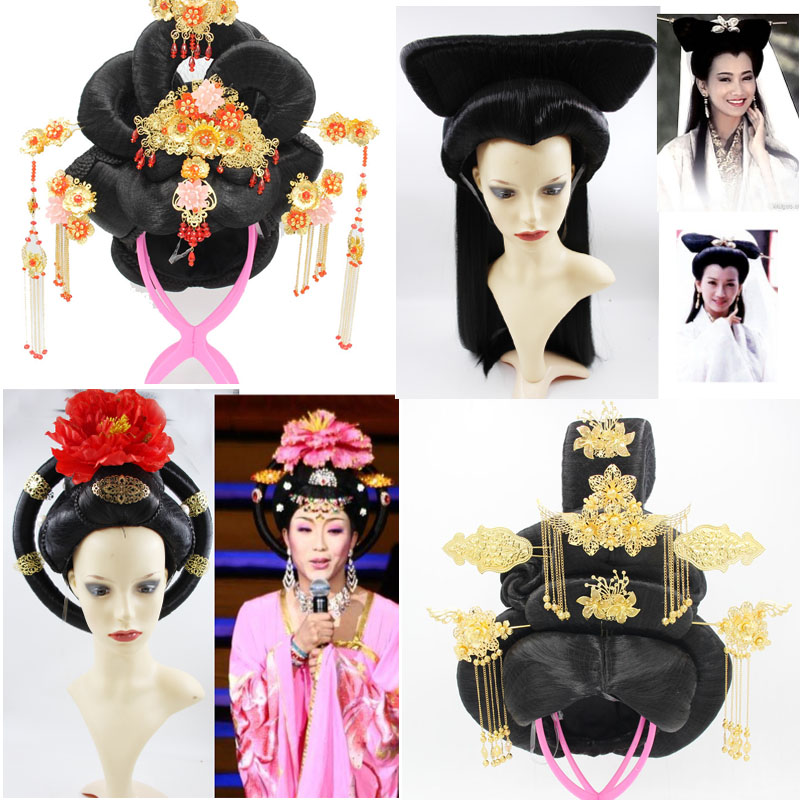 汉代古装白浅假发女采薇舞全头套贵妃娘娘月传反串发髻假发发片|ruв категории кондиционер для волос/парик, парик, весь парик - от Buy2taobao.com для оказания профессиональной услуги покупки агента Taobao