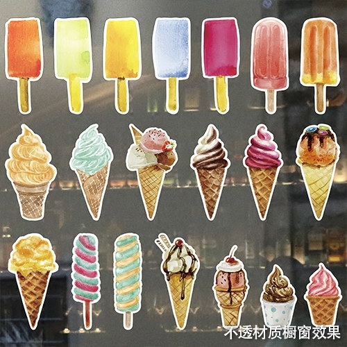 summer Cold store ice cream Showcase decorate Sticker Ice Cream Machine Freezer Fridge sticker autohesion Stickersin the Home accessories , Stickers , Wall Stickers category - from Buy2taobao.com to provide professional Taobao agent buy service