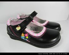 正品hellokitty凯蒂猫37053女童鞋舒适牛皮皮鞋25-30码