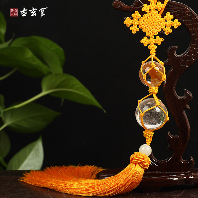 Ancient Xuan Kong Year of fate Mascot 2 4 8 White Crystal Ball Pendant Home Furnishing Pendants Car hitch Pendants giftin the Home accessories , Mural category - from Buy2taobao.com to provide professional Taobao agent buy service