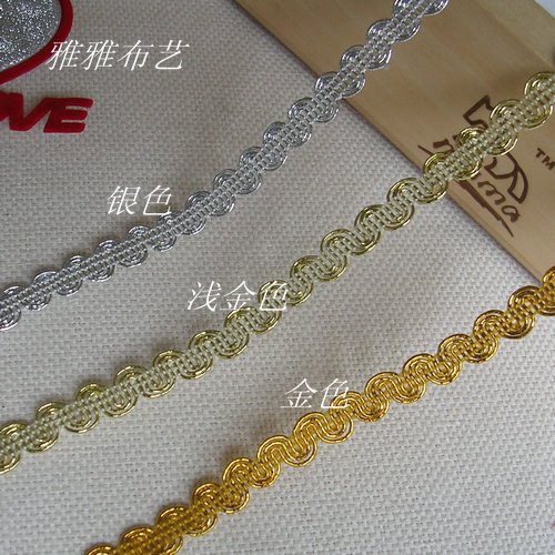 雅雅布藝 百搭經典 S型金色淺金銀色花邊 寬約8mm在類目 居家布藝, 縫紉DIY材料、工具及成品, 縫紉DIY配件/輔料/配飾, 花邊中 - 來自Buy2taobao.com提供專業的淘寶代購服務