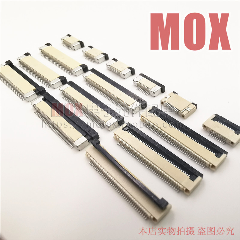 0.5MM翻盖下接上接FPC/FFC软排线座扁平线连接器4P6P8P12P40P50P|ruв категории Цифровые аксессуары, рынок электронных компонентов, электронный элемент, соединитель - от Buy2taobao.com для оказания профессиональной услуги покупки агента Taobao