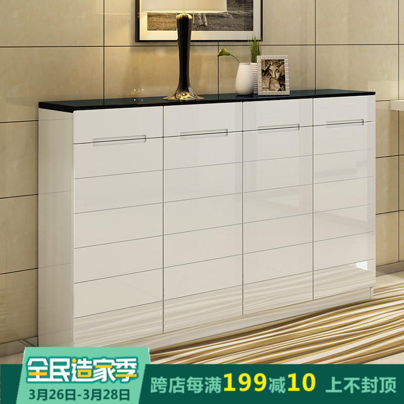 Shoe cabinet solid wood Modern simplicity White paint High-capacity Vestibule multi-function Living room shoe ultrathinin the Residential furniture , Cabinet , Shoebox category - from Buy2taobao.com to provide professional Taobao agent buy service