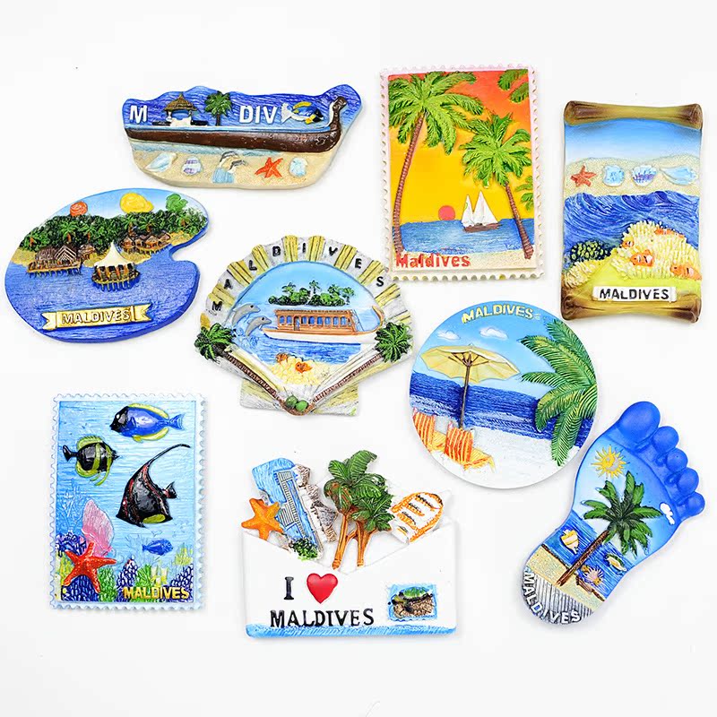 quality goods Collection originality resin Travel? world Refrigerator sticker Magnetic patch Maldives Various Scenery 58in the Home accessories , Stickers , Refrigerator magnetic stickers category - from Buy2taobao.com to provide professional Taobao agent buy service