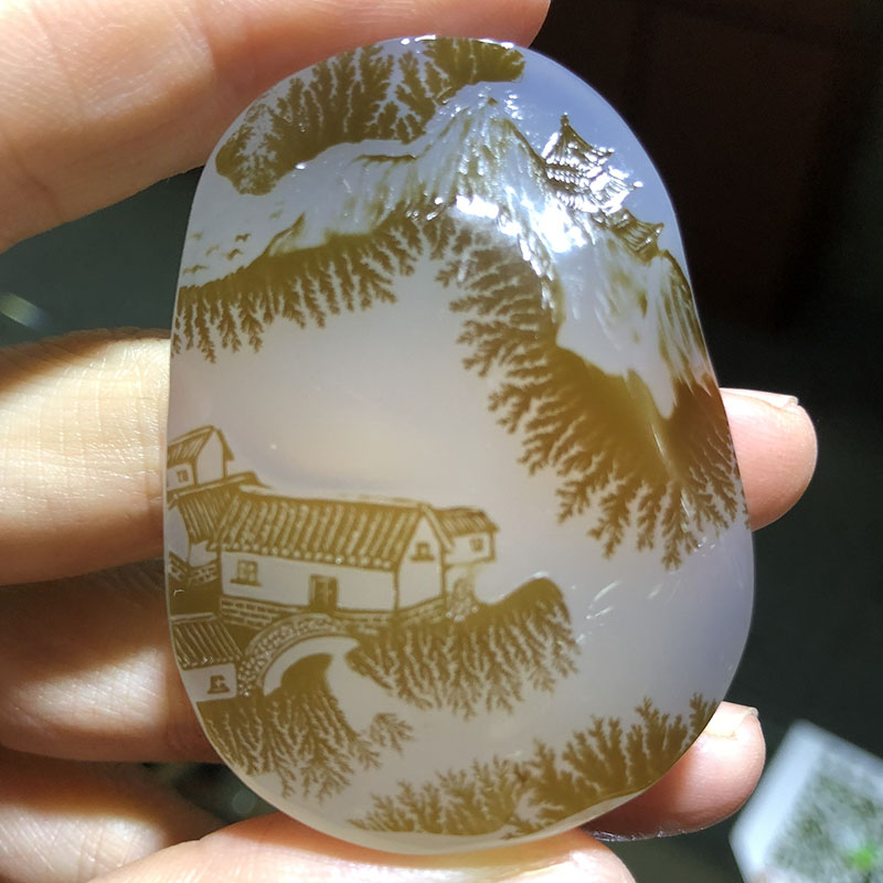 Pure natural Boutique Primary color agate Chalcedony Pendant Emperor Aquatic herb Honey Bai Bing giftin the Accessories/Fashion Jewelry, Pendant/Pendant category - from Buy2taobao.com to provide professional Taobao agent buy service