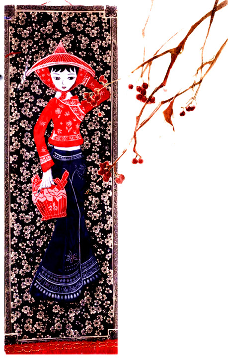 包邮民族布画蜡染贴画装饰挂画复古中国风墙贴画古典布艺画|msdalam kategori Aksesori rumah, barang kemas kreatif, kain Witch - dari Buy2taobao.com untuk memberikan perkhidmatan ejen Taobao profesional membeli