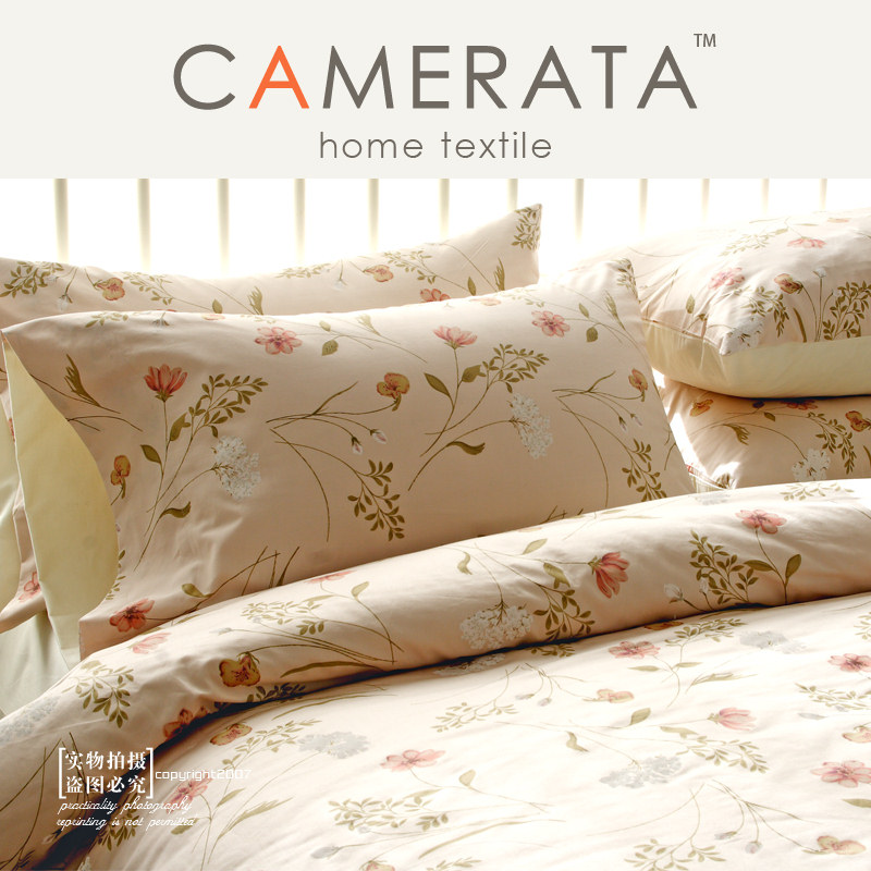 Nordic Pastoral wind Home textiles Satin The bed Supplies Cotton Four piece suit pure cotton 1.8m sheet 1.5m beddingin the Bedclothes , Bedding Sets/Family of four/Multiple sets of category - from Buy2taobao.com to provide professional Taobao agent buy service