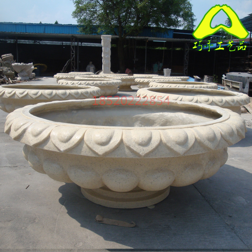 outdoors European style Sandstone Flower pot originality Artificial stone Flower bowl plant Decoration Estate villa decorate Containerin the Basic building materials , Sandstone , Sandstone sculpture category - from Buy2taobao.com to provide professional Taobao agent buy service
