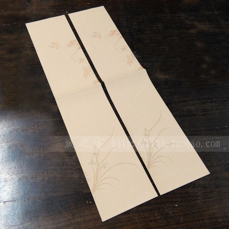 Ming Cai Jian Antithetical couplet 13*68cm The rest of his life Batik Study orchid pattern To fake something antique Wu Yan Sevenin the Festive supplies/Gift , Couplet category - from Buy2taobao.com to provide professional Taobao agent buy service