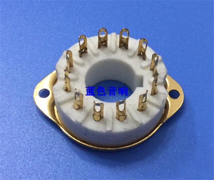 陶瓷12脚电子管座GZC12-F 镀锡磷 镀金 搭棚用适9MN8 8AC9 50CA10|ruв категории видео электрических приборов, видео бытовой арматура, HIFI звук арматура, электронная трубка - от Buy2taobao.com для оказания профессиональной услуги покупки агента Taobao