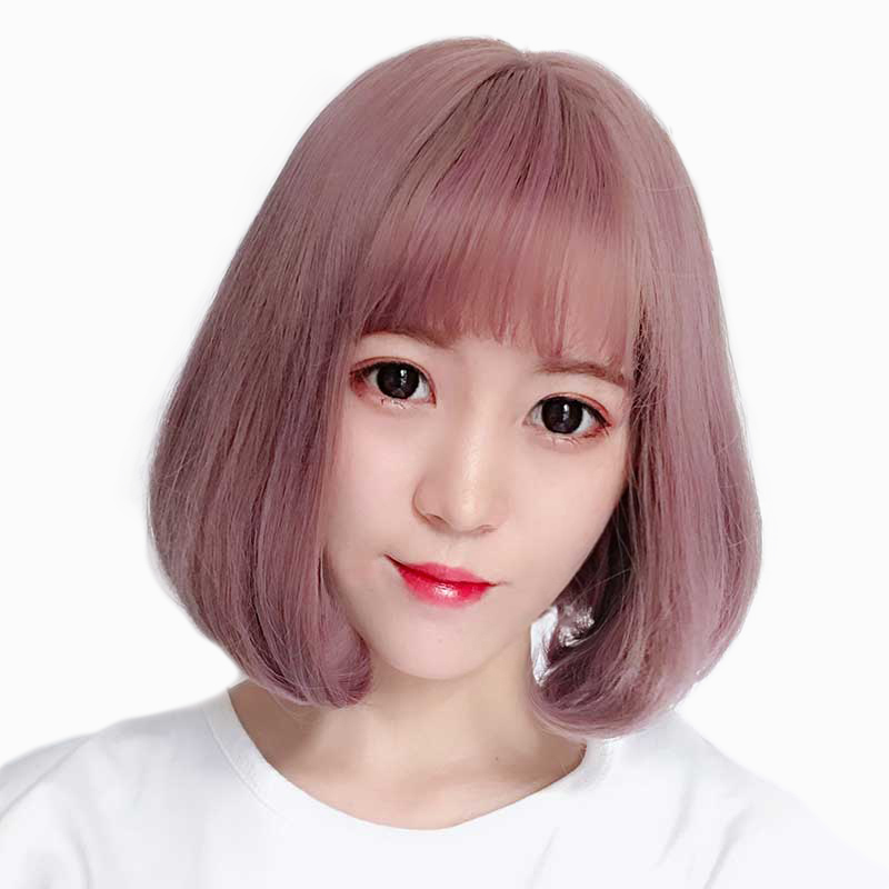 网红假发女空气刘海梨花头假发短卷发波波头自然蓬松短发假发头套|msdalam kategori Penjagaan rambut/rambut palsu, rambut palsu, rambut palsu seluruh - dari Buy2taobao.com untuk memberikan perkhidmatan ejen Taobao profesional membeli