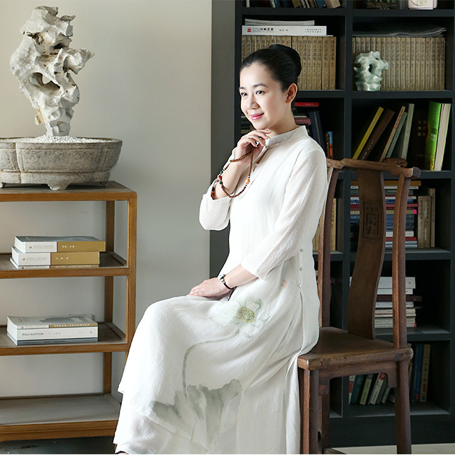 飘逸手绘立领旗袍百搭文艺连衣裙禅修禅茶服仙女瑜伽服禅修服长裙在类目 运动/瑜伽/健身/球迷用品, 瑜伽, 瑜伽服中 - 来自Buy2taobao.com提供专业的淘宝代购服务