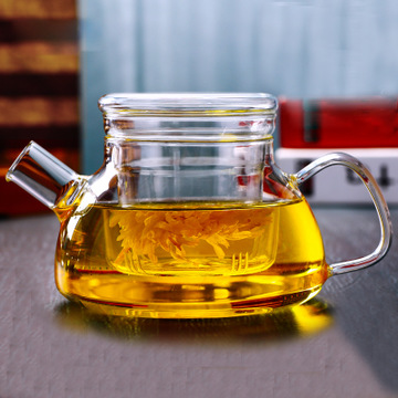 Piling Heat Glass Flowers Teapot European style tea set Flat cover Flowers Teapot High-capacity Red Teapotin the Tableware , Tea set , Herbal Tea category - from Buy2taobao.com to provide professional Taobao agent buy service