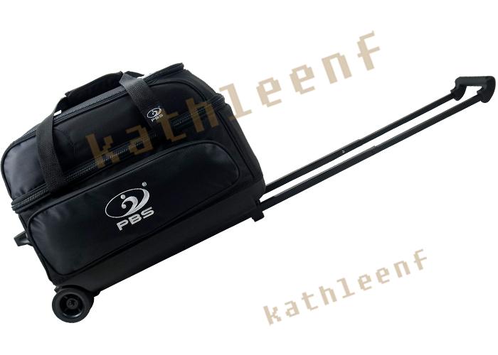 PBS New products 1680D standard Dual ball bag pull rod Bowl Bowling Bag Golf bag Bag blackin the Sports/Yoga/Fitness/Fans supplies , Bowl , Bowling Bag category - from Buy2taobao.com to provide professional Taobao agent buy service