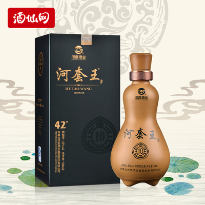 酒仙网 42度十年河套王500ml自饮浓香型国产白酒