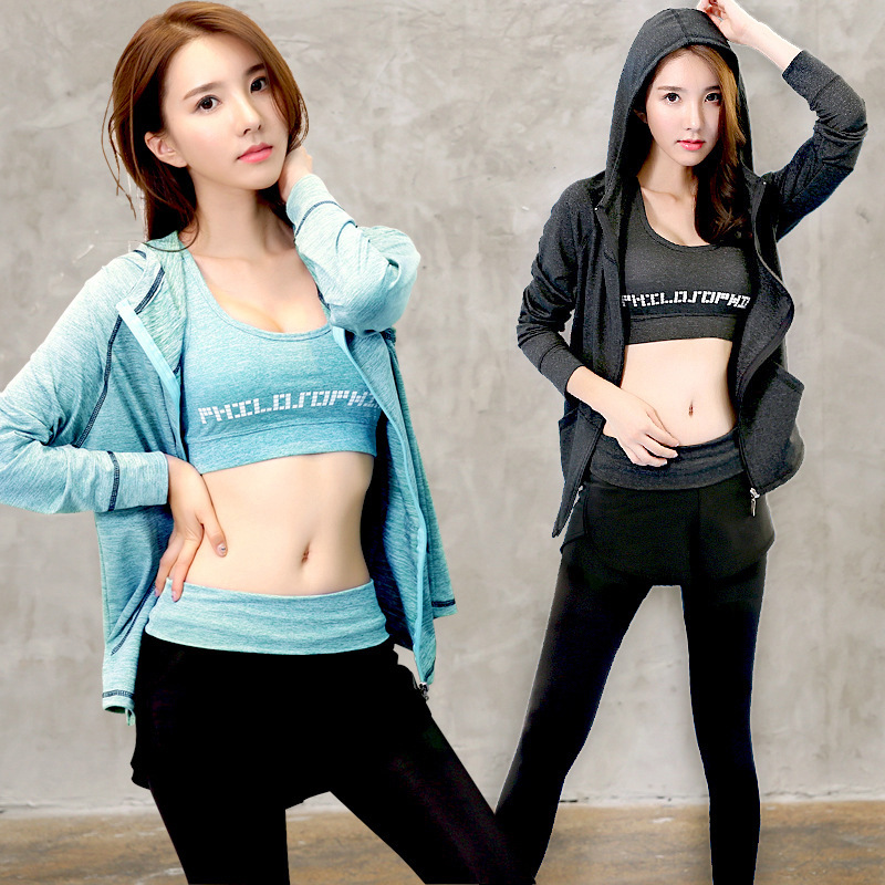 Korean Edition new pattern Winter yoga clothing Sports fitness suit run Three-piece Suite Quick drying Hoodie trousersin the Sports/Yoga/Fitness/Fans supplies , Yoga , Yoga clothes category - from Buy2taobao.com to provide professional Taobao agent buy service