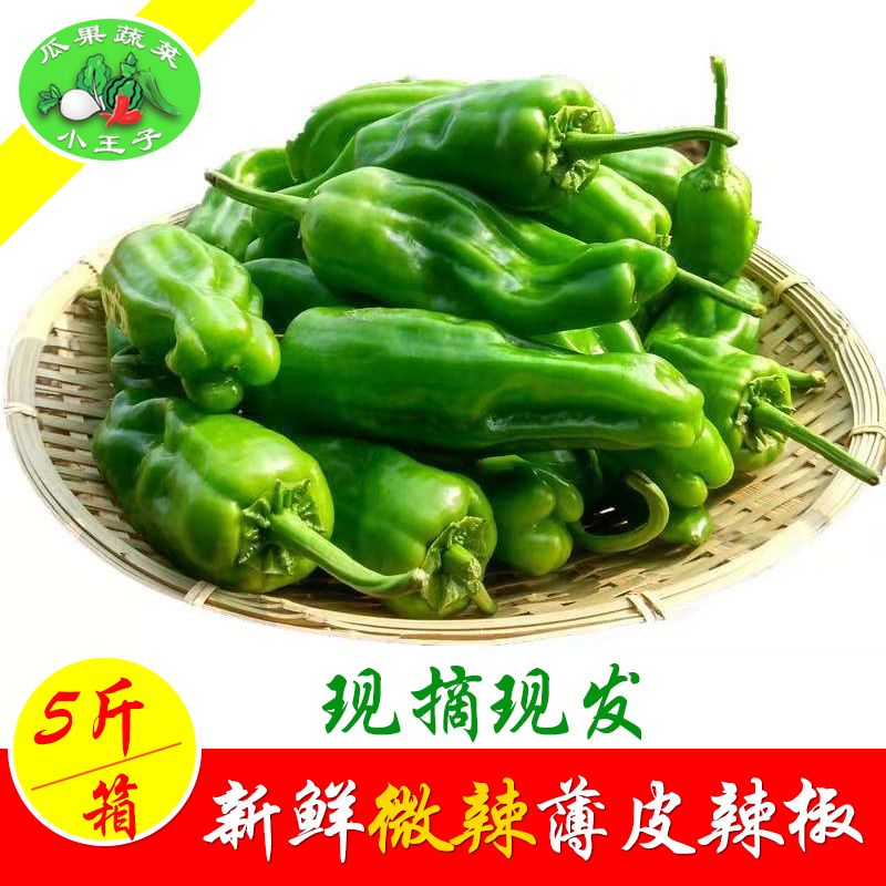 现摘薄皮青椒微辣农家自种辣椒皱皮新鲜青椒虎皮椒新鲜蔬菜5斤在类目 水产肉类/新鲜蔬果/熟食, 新鲜蔬菜/蔬菜制品, 新鲜蔬菜, 其它中 - 来自Buy2taobao.com提供专业的淘宝代购服务