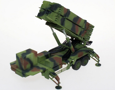 包邮panzerkampf 1/72 成品模型 爱国者3导弹架 发射状态 迷彩色