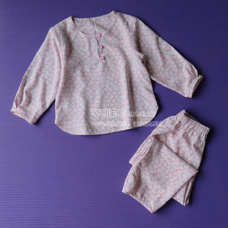 亲子装母女绵绸睡衣套装女童夏季居家服宝宝空调服儿童幼儿园服在类目 童装/婴儿装/亲子装, 儿童家居服, 家居服套装中 - 来自Buy2taobao.com提供专业的淘宝代购服务
