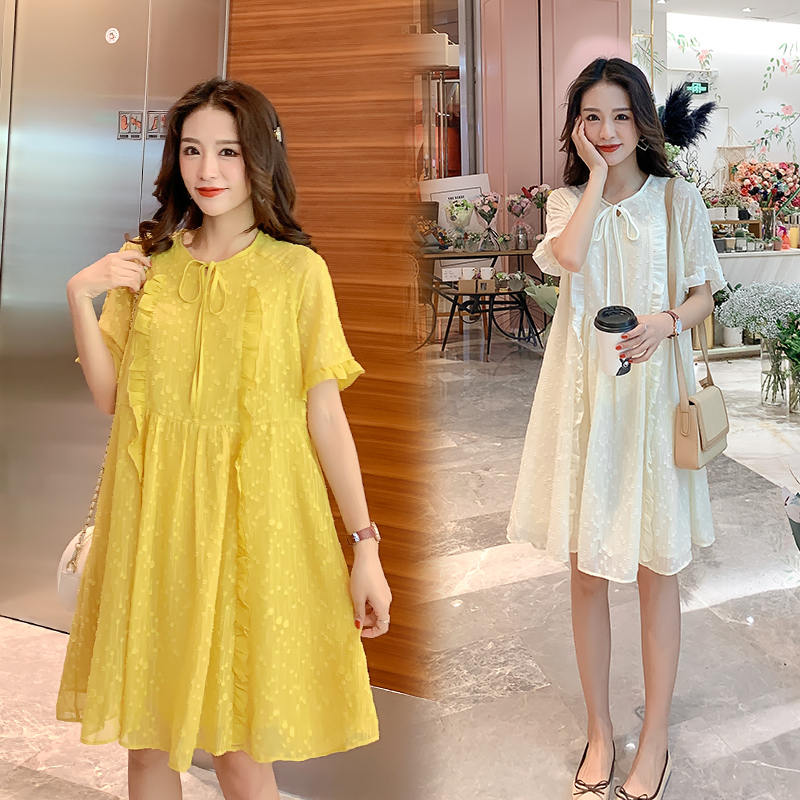 pregnant woman summer skirt Korean Edition Wood ear fairy Ultra cents Doll dress Chiffon fashion pregnant woman Dressin the Maternity/Maternal supplies/Nutrition , Maternity , Dress category - from Buy2taobao.com to provide professional Taobao agent buy service