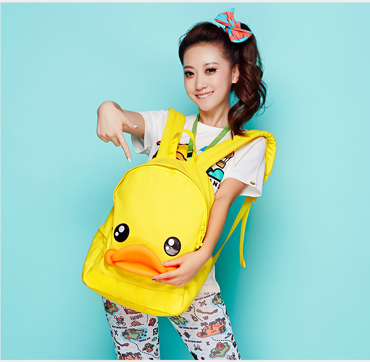 Hong Kong B.Duck Yellow duck canvas adult Sell Meng 3D Cute duckbill bduck comic Backpackin the Festive supplies/Gift , Gift ideas , Creative doll category - from Buy2taobao.com to provide professional Taobao agent buy service